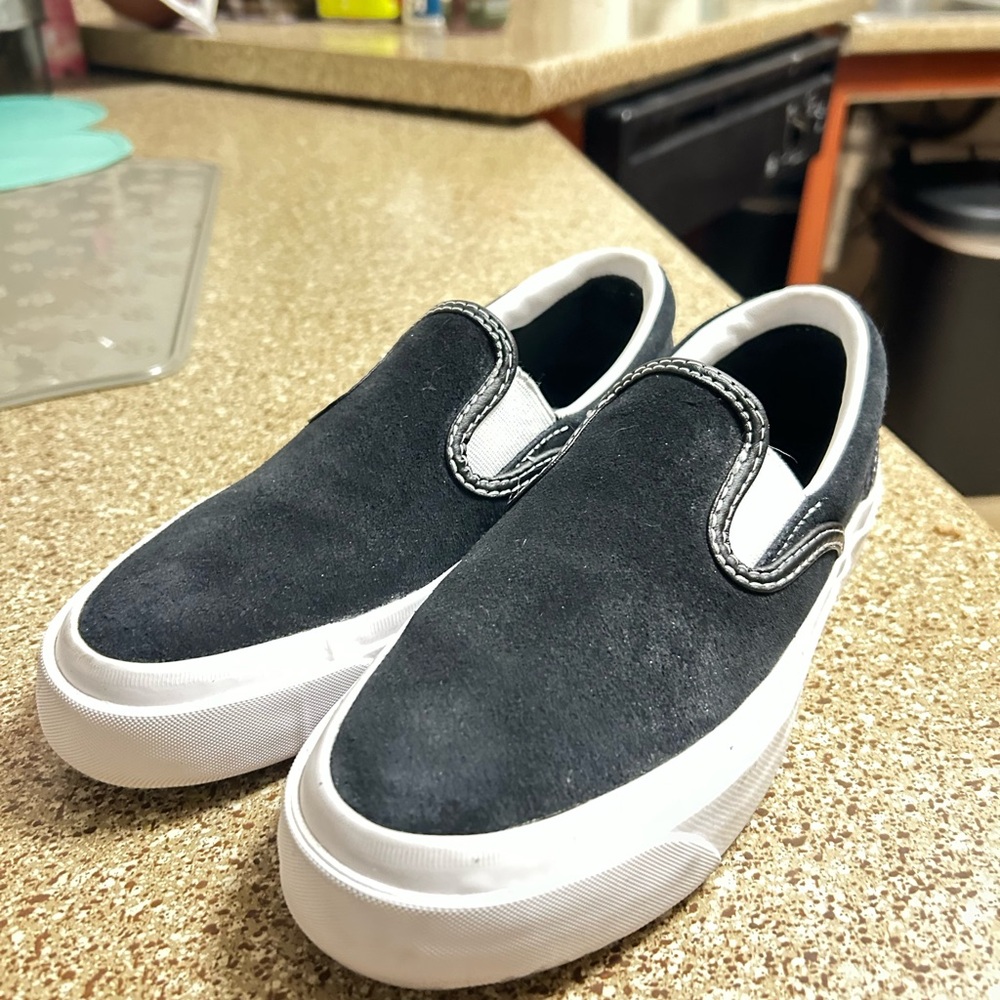 Converse Black and White Slip-On Loafers